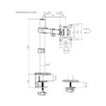 SOPORTE P/1MON FTX FTX66-C011 17" A 32" 9KG/ART/INC45°/GIR90°/ROT180° - Image 4