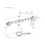 SOPORTE P/2MON FTX FTX66-T024 17" A 32" 9KG/ART/INC45°/GIR90°/ROT180° - Image 6