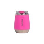 VASO TERMICO IGLOO 300ML P/VINO ROSA C/TAPA 71364