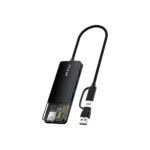 HUB USB-C 3.0 / USB-A DE 4 PUERTOS FTX-HUBT3-PB 5GBPS/5V