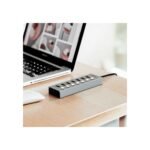 HUB USB 3.0 DE 7 PUERTOS FTX-HUBU7-AG 1M/5GBPS/5V 1.5A - Image 2