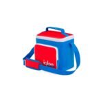 BOLSA TERMICA IGLOO 9 LATAS VERTICAL LUNCH RETRO AZUL Y ROJO 63083 - Image 2
