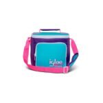 BOLSA TERMICA IGLOO 9 LATAS VERTICAL LUNCH RETRO VIOLETA 66060
