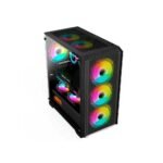 GABINETE GAMER FTX-702BK VIDRIO TEMPLADO MATX/MITX NEGRO - Image 2