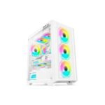 GABINETE GAMER FTX-702WH VIDRIO TEMPLADO MATX/MITX BLANCO - Image 2