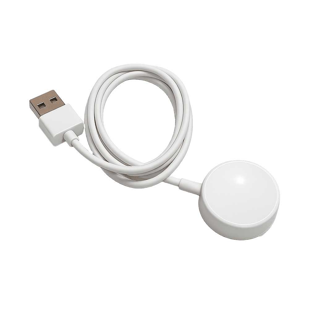 121507-1 CARGADOR SMARTWATCH FTX WIRELESS BLANCO PARA A10P/ A9C/ AM15/ AM12/ F25 - Image 1