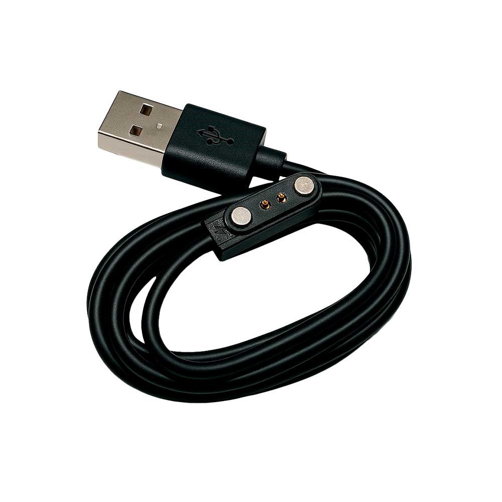 121514-1 CARGADOR SMARTWATCH FTX 2 PINES NEGRO PARA R24/ R20/ F24 - Image 1