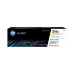 TONER HP 206A AMARILLO W2112A  M255/MFP M282/MFP M283