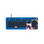 TECLADO XTECH USB XTK-M401CA CAPITAN AMERICA ESP/AZUL/MULTIMEDIA