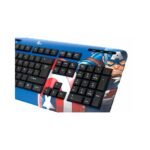 TECLADO XTECH USB XTK-M401CA CAPITAN AMERICA ESP/AZUL/MULTIMEDIA - Image 3