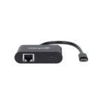 ADAPTADOR USB-C/RJ45 MANHATTAN /1GBPS/60W NEGRO 153454 - Image 2