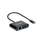 ADAPTADOR USB-C/RJ45 MANHATTAN /1GBPS/60W NEGRO 153454 - Image 3