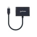 ADAPTADOR USB-C/RJ45 MANHATTAN /1GBPS/60W NEGRO 153454 - Image 4