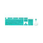 TECLADO + MOUSE FTX WIRELESS FTXGK600 NUMERICO/ESPAÑOL BLANCO/VERDE
