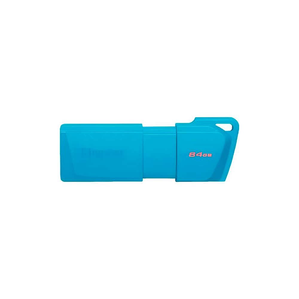 127585-0 PENDRIVE KINGSTON DATATRAVELER EXODIA M 64GB KC-U2L64-7LB USB-A AZUL - Image 1