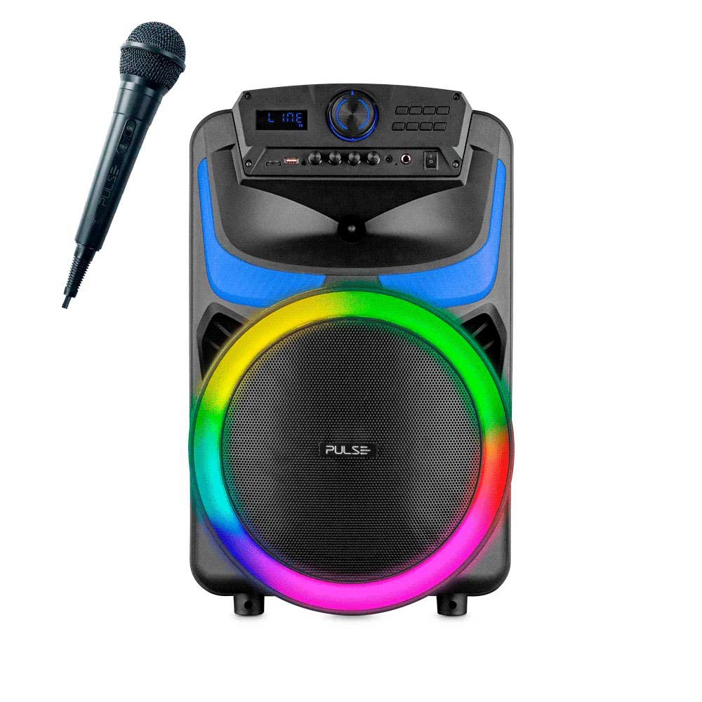 114813-0 PARLANTE PULSE 550W SP403E BURST 12" BT/BAT/AUX/SD/USB/FM/LED/MICROFONO MULTILASER - Image 1