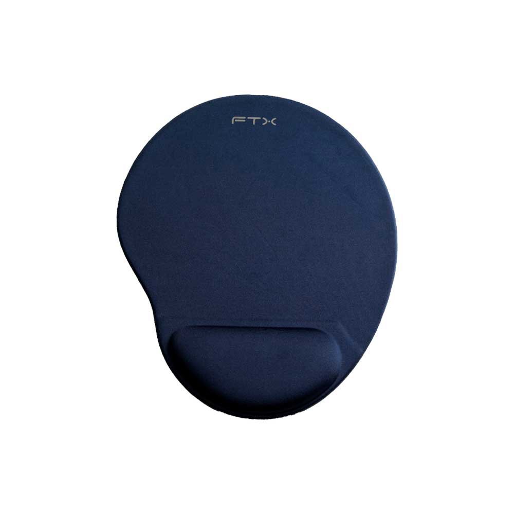 124331-0 MOUSE PAD FTXMPG01-BL 31X27CM CON APOYO DE MUÑECA EN GEL AZUL - Image 1