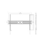 SOPORTE P/TV FTX FTX38-69F 43" A 100" 75KG/FIJO NEGRO - Image 3