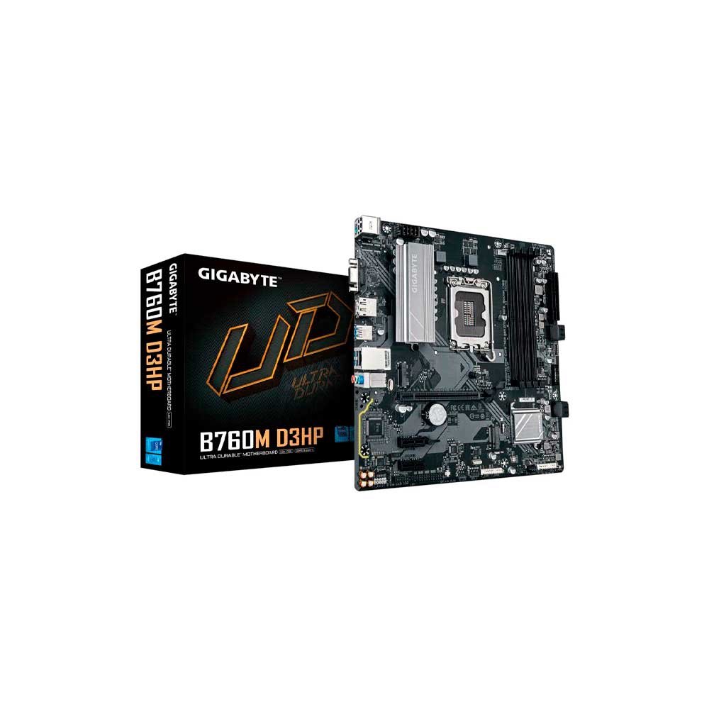 121361-0 PLACA MADRE GIGABYTE 1700 B760M D3HP DDR5 V/S/R/HDMI/DP/2M2/USB3.2/MATX - Image 1