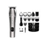 AFEITADORA INALAMBRICA 20 EN 1 FTX IPX6/RECARGABLE/LED/USB-C PLATA ESH-601 - Image 3