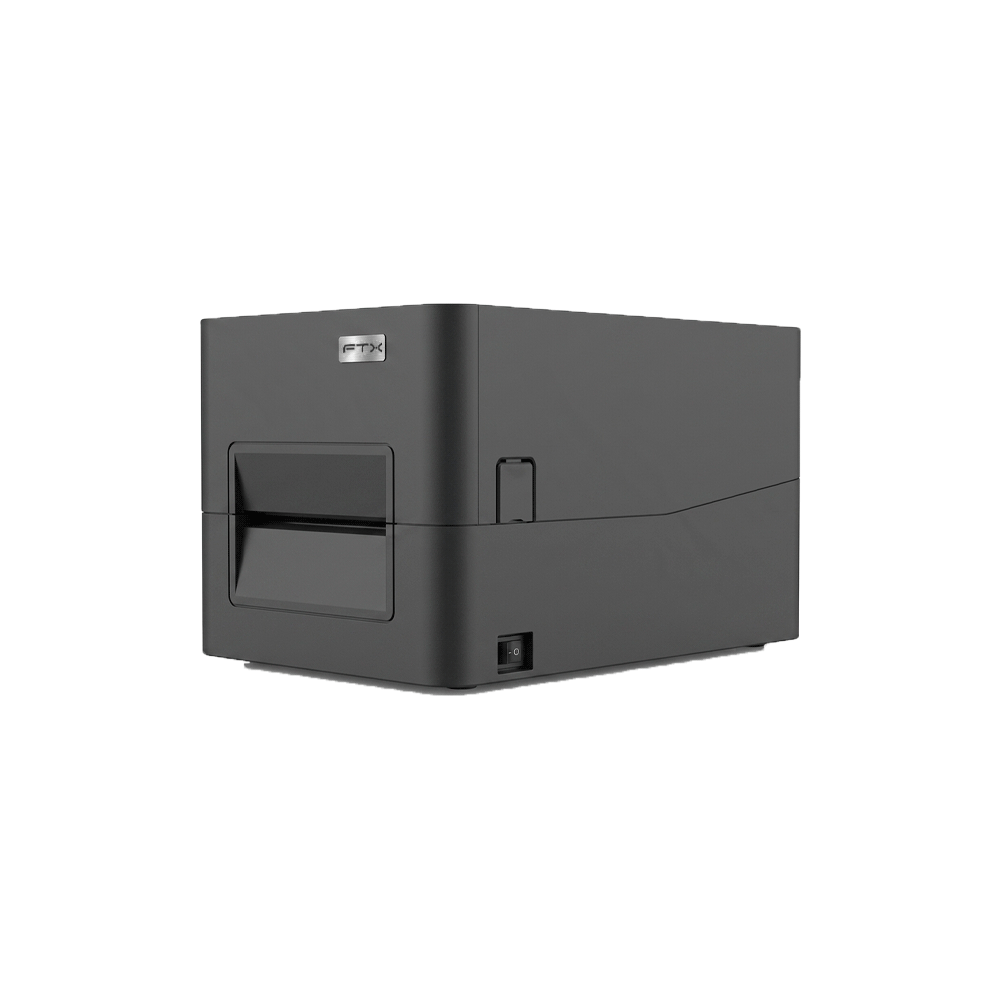 132138 IMPRESORA TRANSFERENCIA TERMICA FTX ETIQUETA 4" TTP010UE USB/RED NEGRO - Image 1