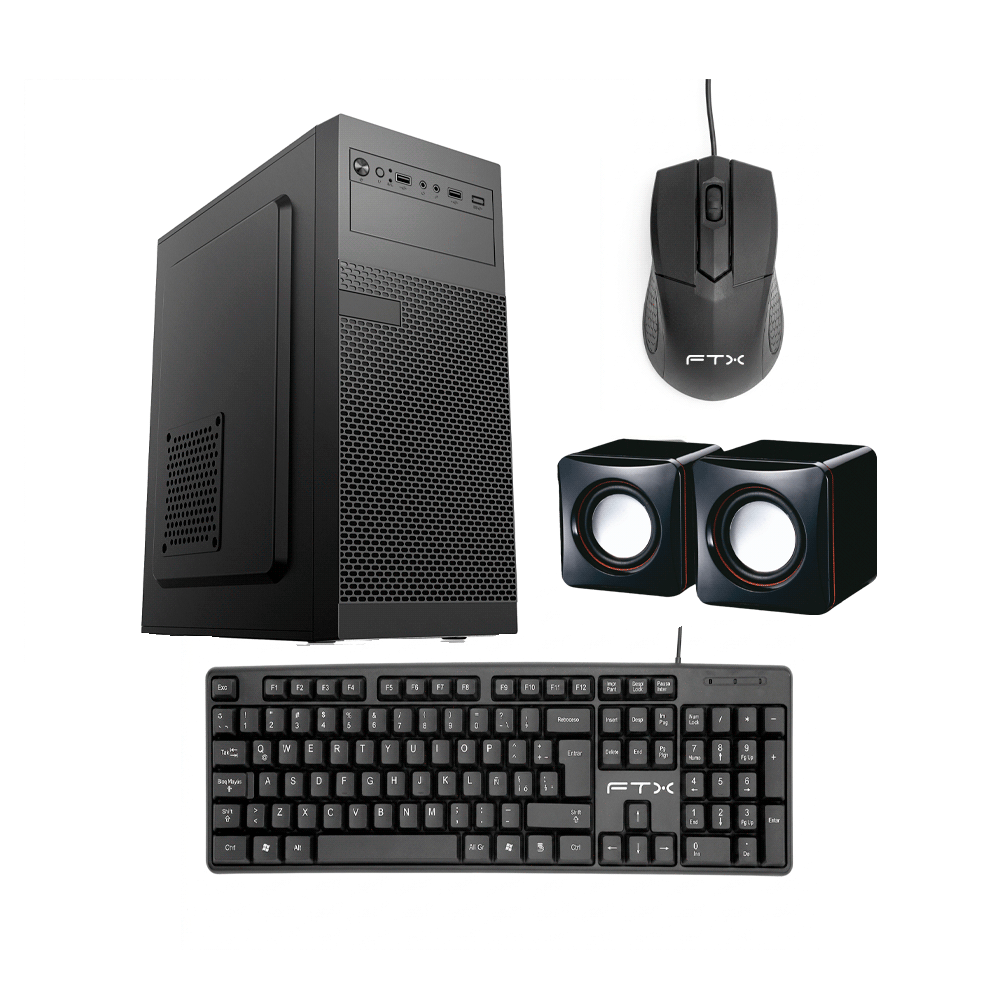 132169 GABINETE KIT FTX PCC-5W1 C/FUENTE 500W MOUSE+TECL/ESP+PARLANTE ATX/MATX/ITX - Image 1