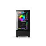 GABINETE GAMER FTX PCC-G9BK VIDRIO TEMP 3 FAN ATX/MATX/ITX NEGRO - Image 3