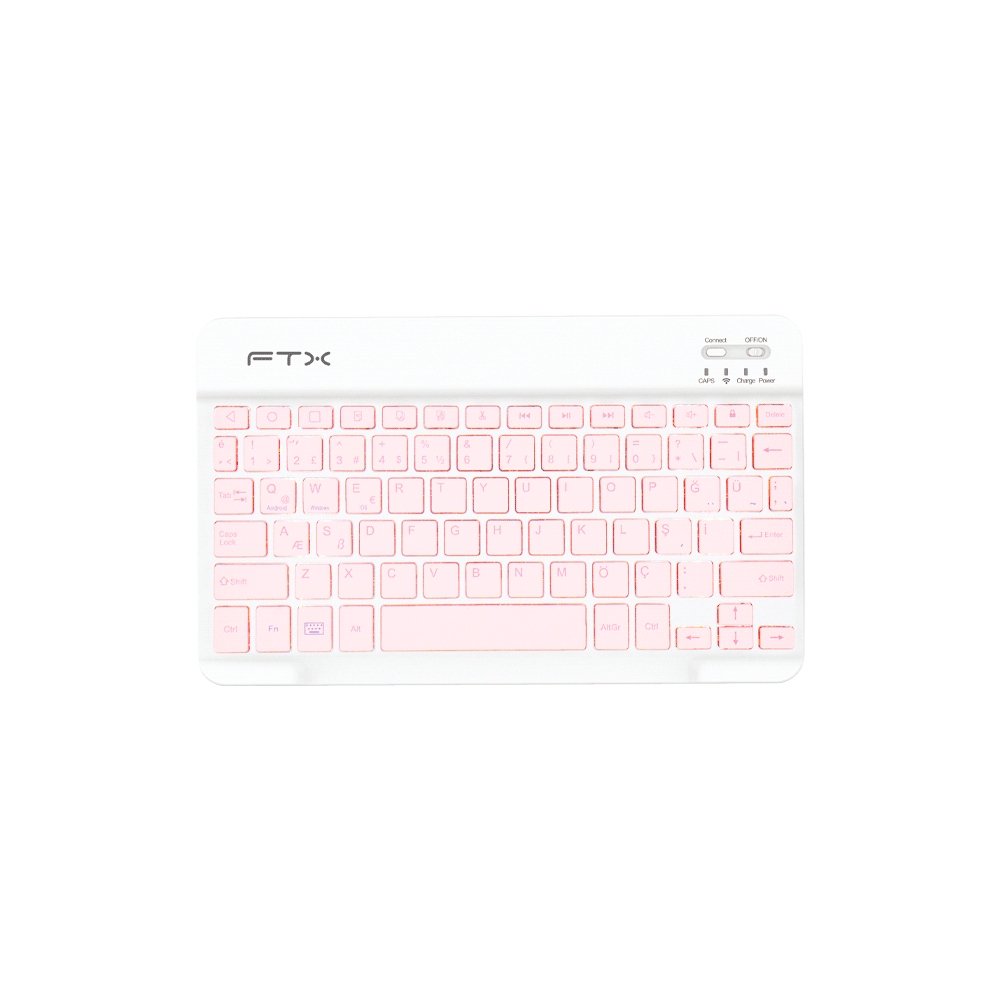 106245-0 TECLADO FTX BLUETOOTH FTXB09 POR/ROSA - Imagen 1