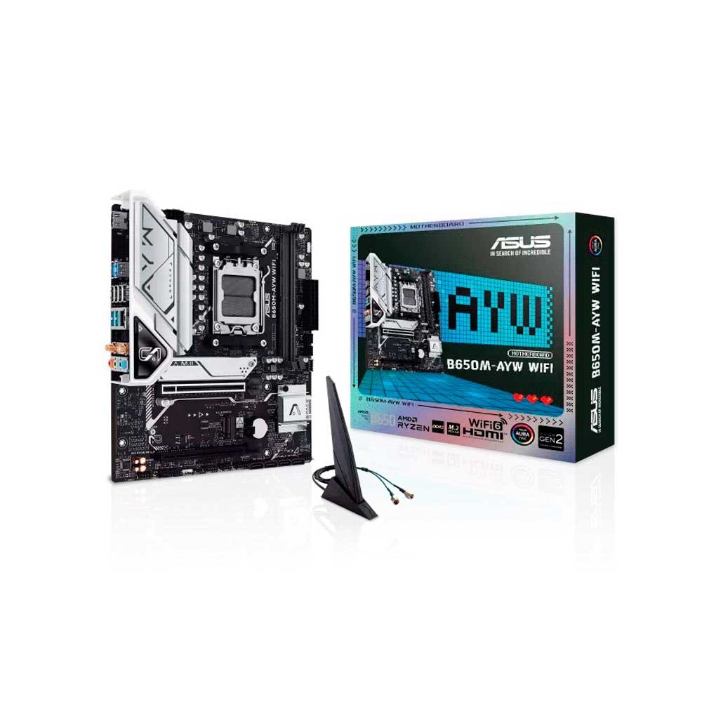 130257-0 PLACA MADRE ASUS AM5 B650M-AYW WIFI DDR5 S/R/HDMI/2M2/MATX - Image 1