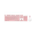 TECLADO + MOUSE FTX WIRELESS FTXGK600 NUMERICO/PORTUGUES BLANCO/ROSA