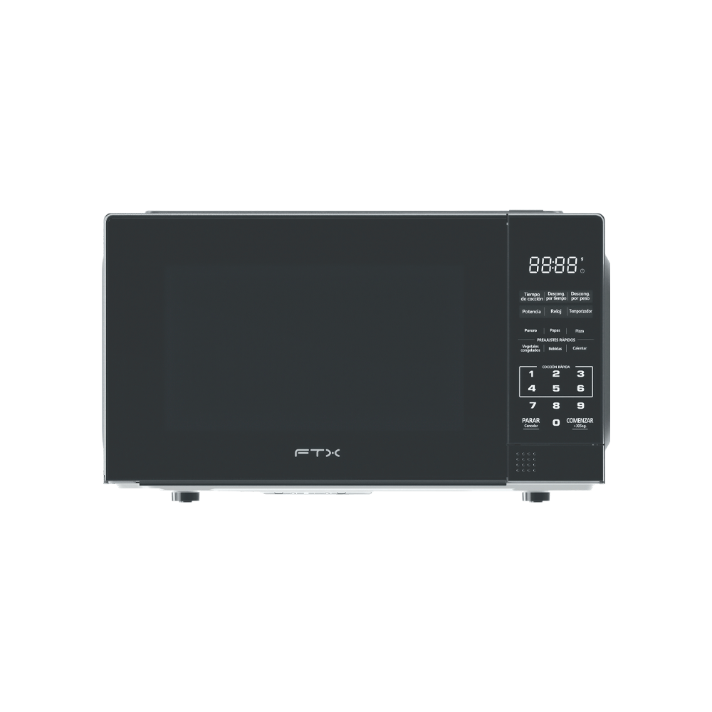 132640 MICROONDAS FTX 20L 1150W 220V DIGITAL C/LUZ INTERNA NEGRO MW2-201 - Imagen 1