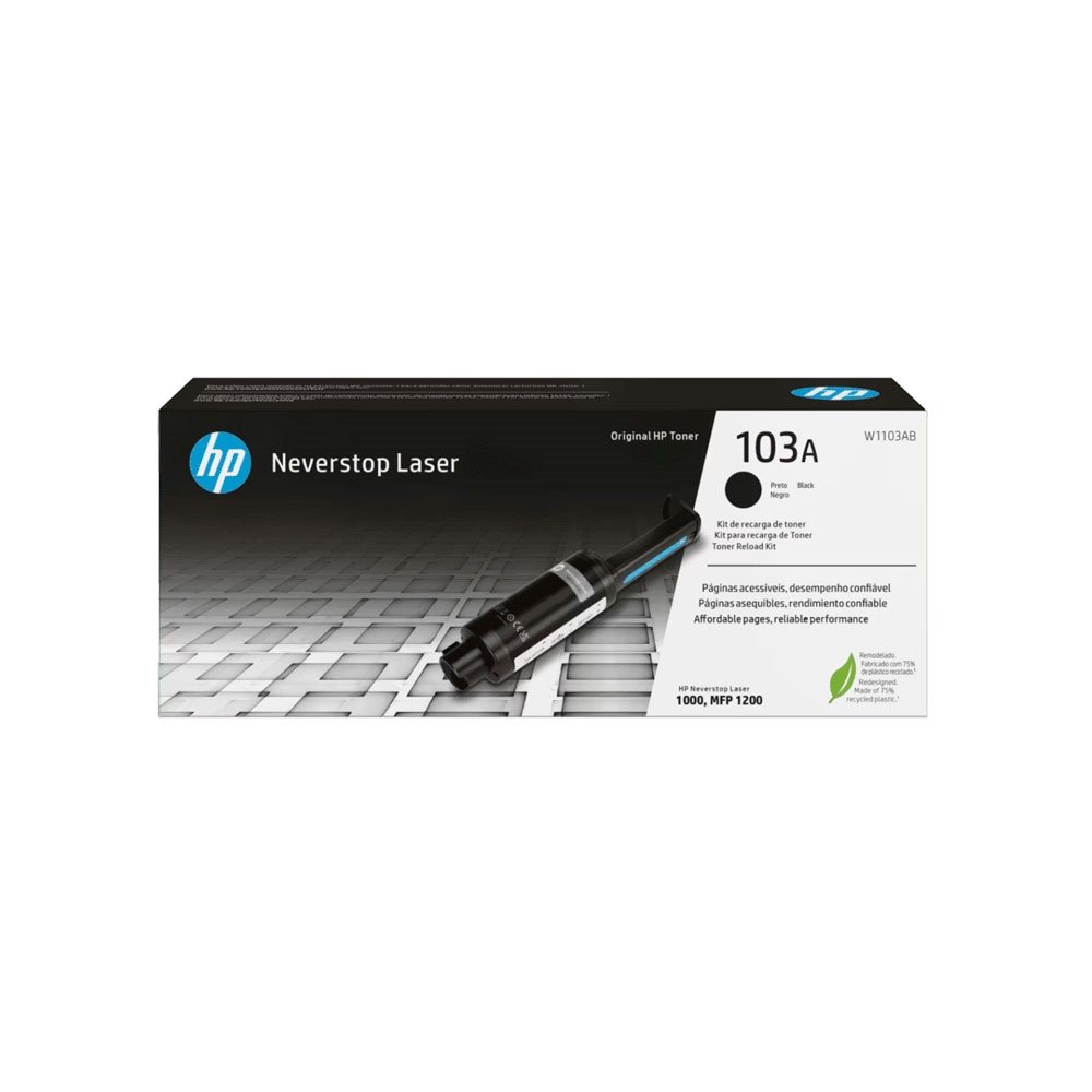 93071-0 TONER HP 103A NEGRO W1103A KIT DE RECARGA NEVERSTOP LASER - Imagen 1