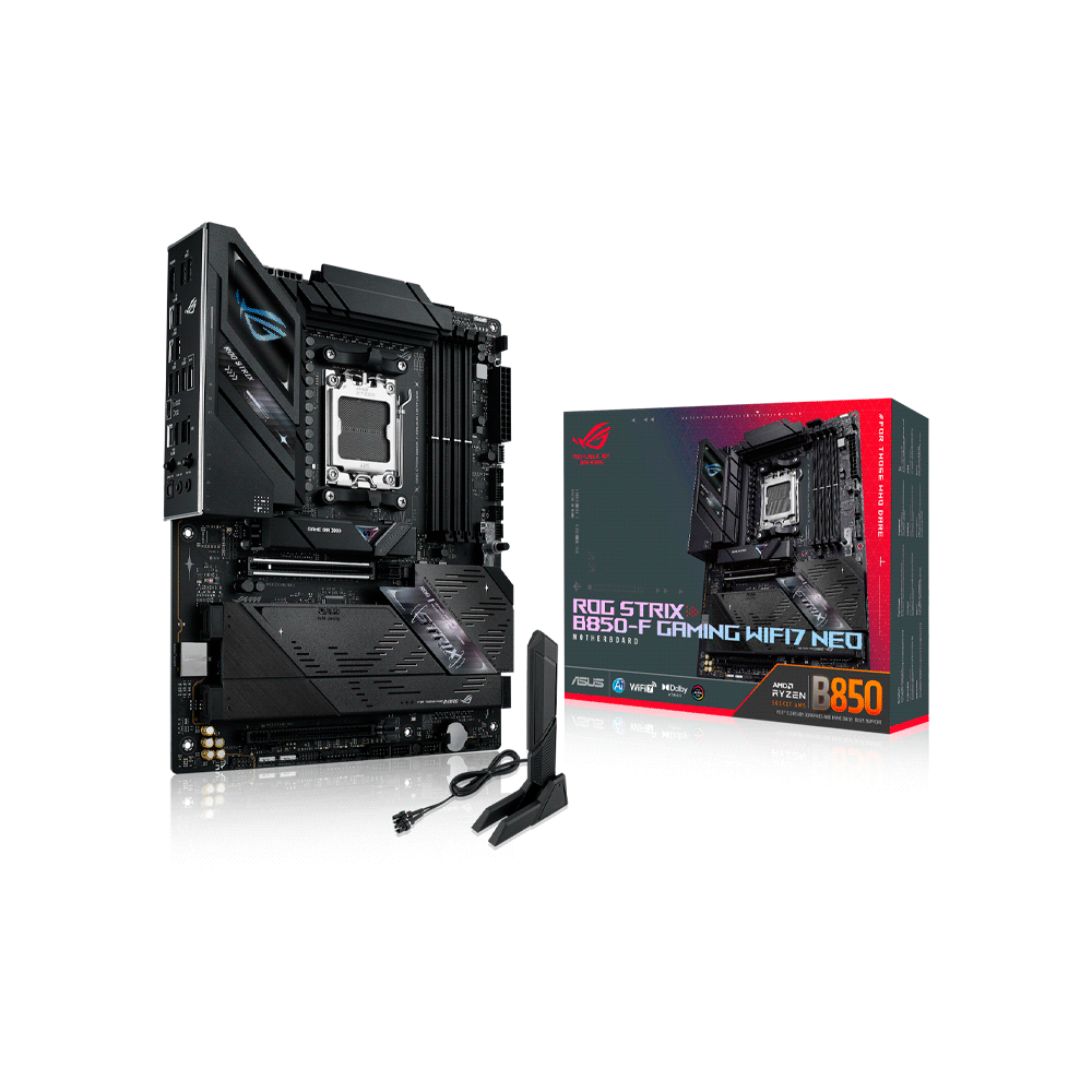 134965 PLACA MADRE ASUS AM5 ROG STRIX B850-F GAMING WIFI7 NEO DDR5 S/R/HDMI/4M2/USB/ATX - Imagen 1